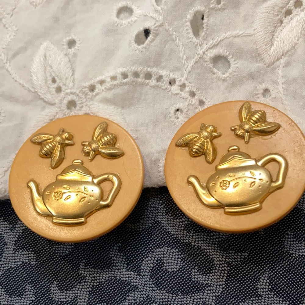 Repurposed Poker Chips Earrings